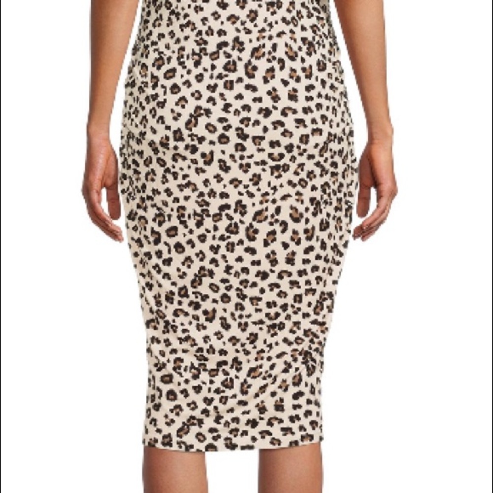 3/$25Maternity animal print tee shirt dress - Picture 6 of 7